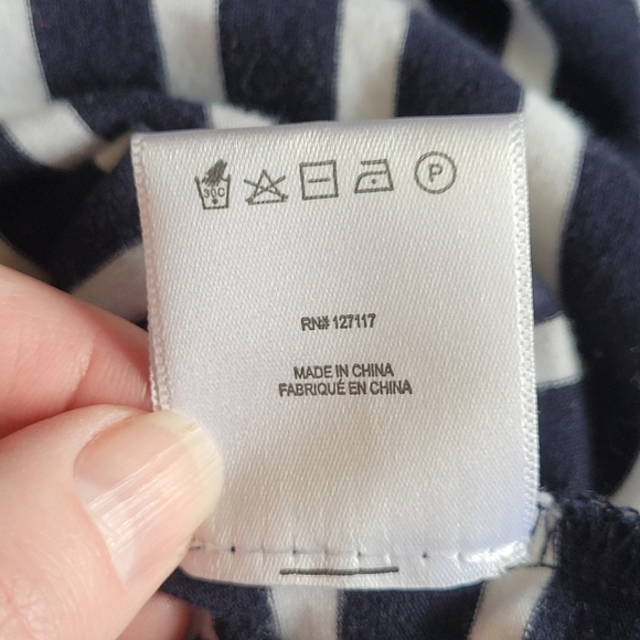 Belle Badgley Mischka striped cotton sleeveless dress size 4 - Picture 16 of 16